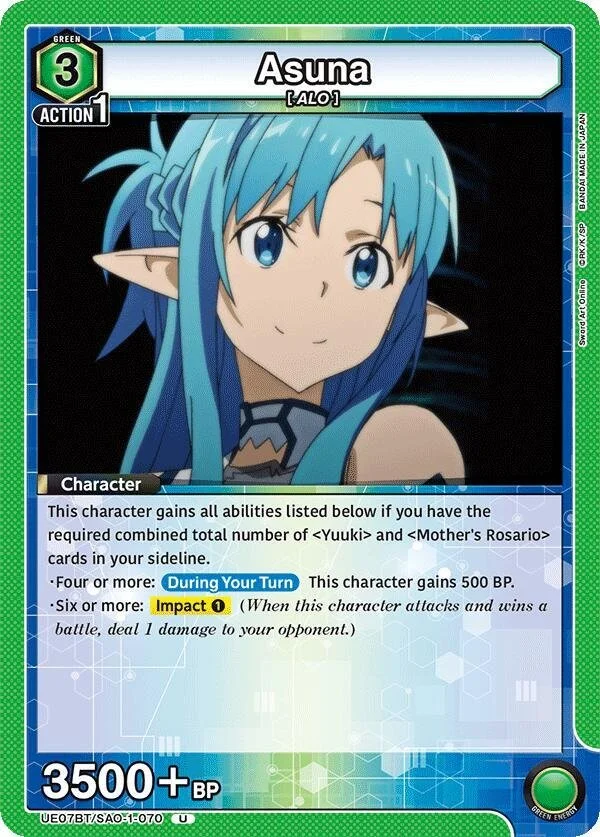 Mother's Rosario Sword Art Online Vol. 2 Deck Guide — Joseph